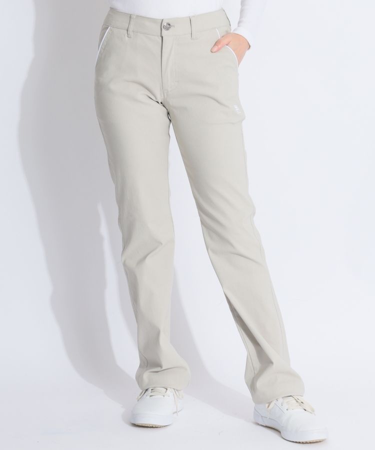 【吸汗速乾UV】パイピングラインストレートパンツ