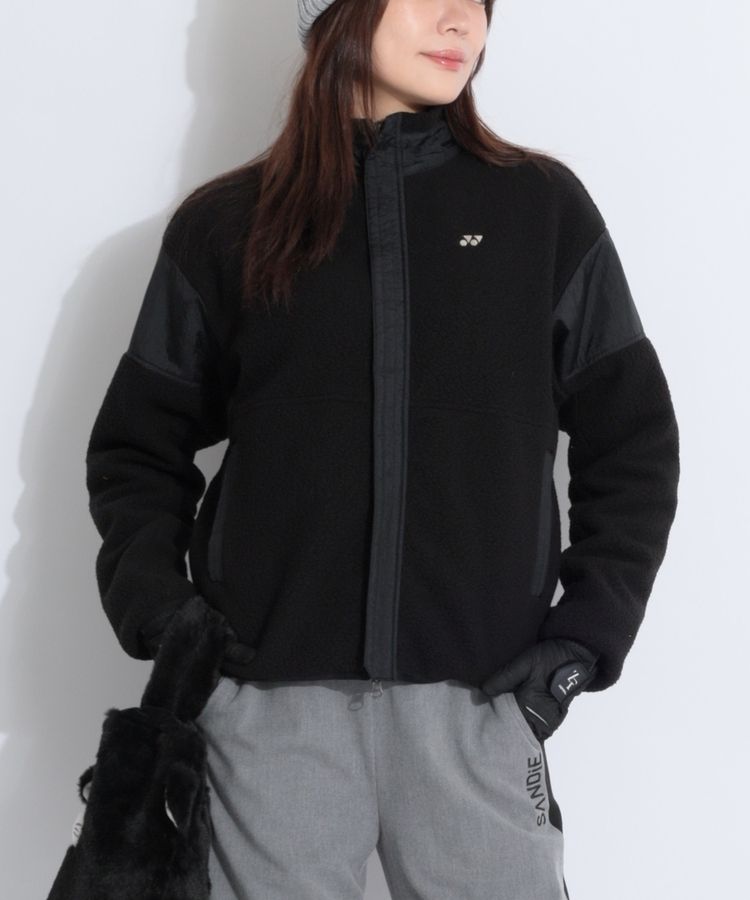 【保温制電】スタンドネックボアブルゾン