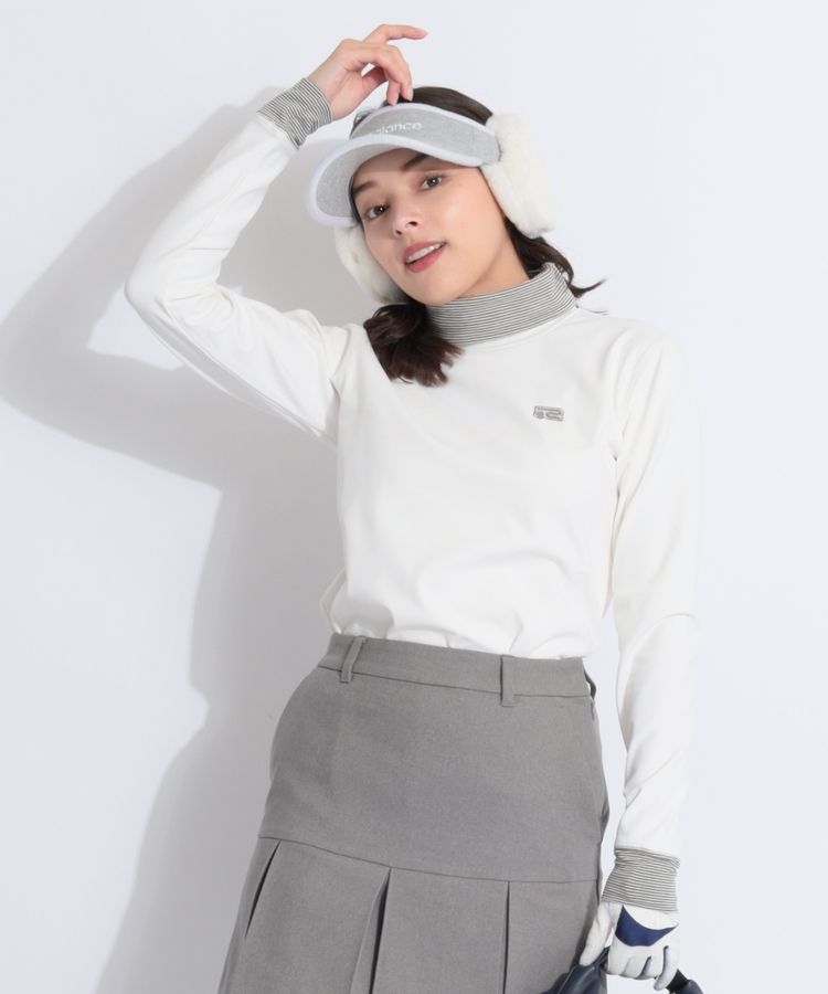 アルチビオ ブルゾン ハイネック ベージュ 防風 ストレッチ SENSE OF PLACE｜『一部WEB限定』ストレッチリブハイネック