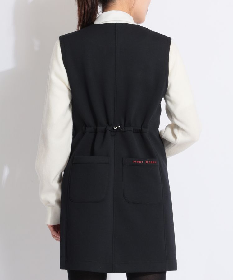 ヒールクリーク HK 【保温ストレッチ】ツイード切替2WAYフルジップ