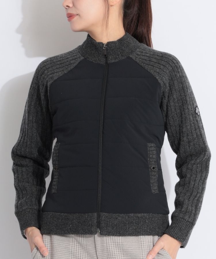 新品　デサントゴルフ　ゴルフウェア　中綿　ニット　切替　ジャケット　ブルゾン 新品 デサントゴルフ ゴルフウェア 中綿 ニット 切替 ジャケット