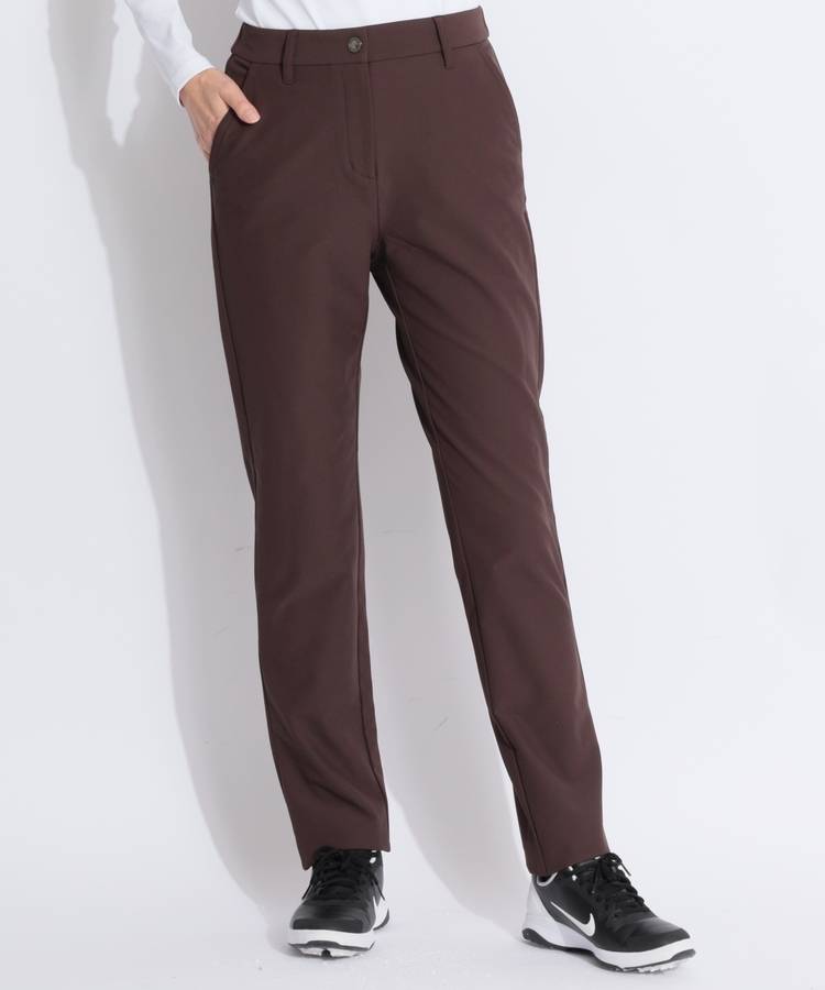 DE 【防風撥水】バックゴム裏起毛ロングパンツ