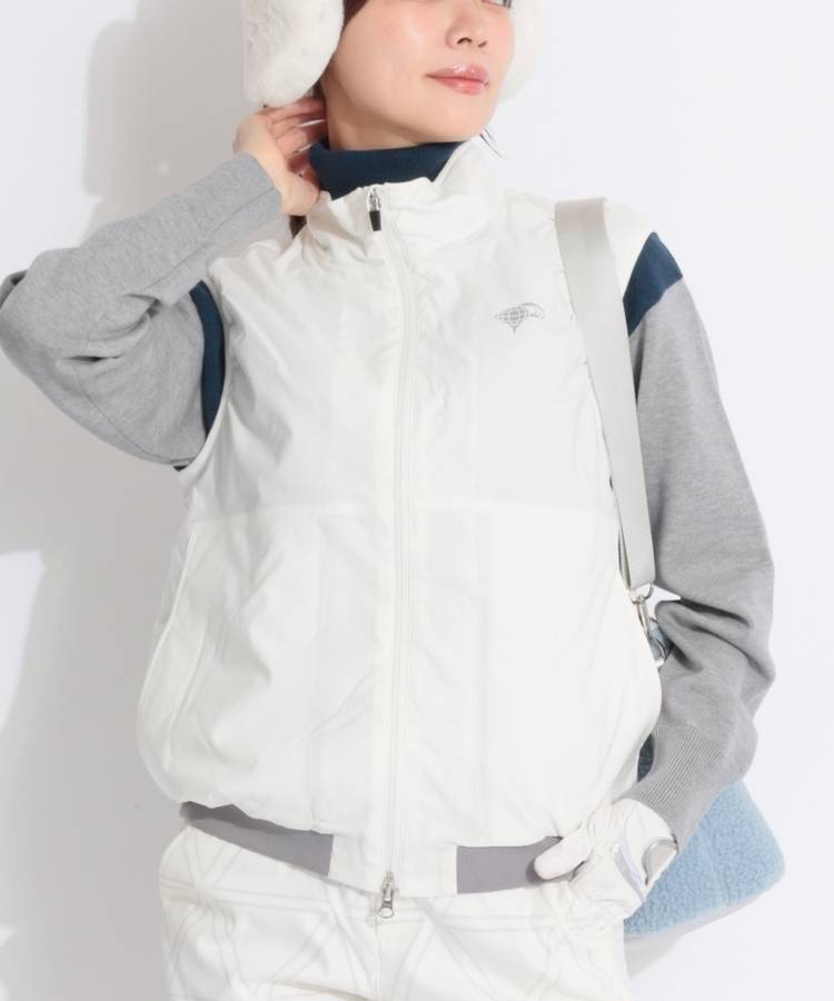BE 【撥水ストッレッチ】スタンドネックベスト