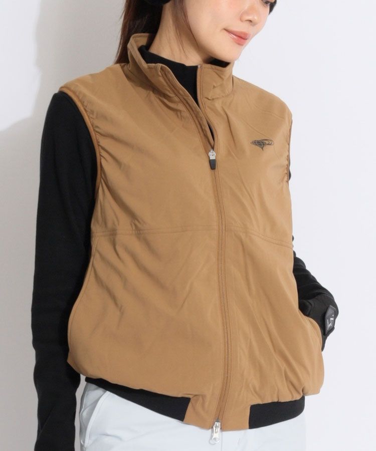 ビームスゴルフ BE 【撥水ストレッチ】バックプリントスタンドネック