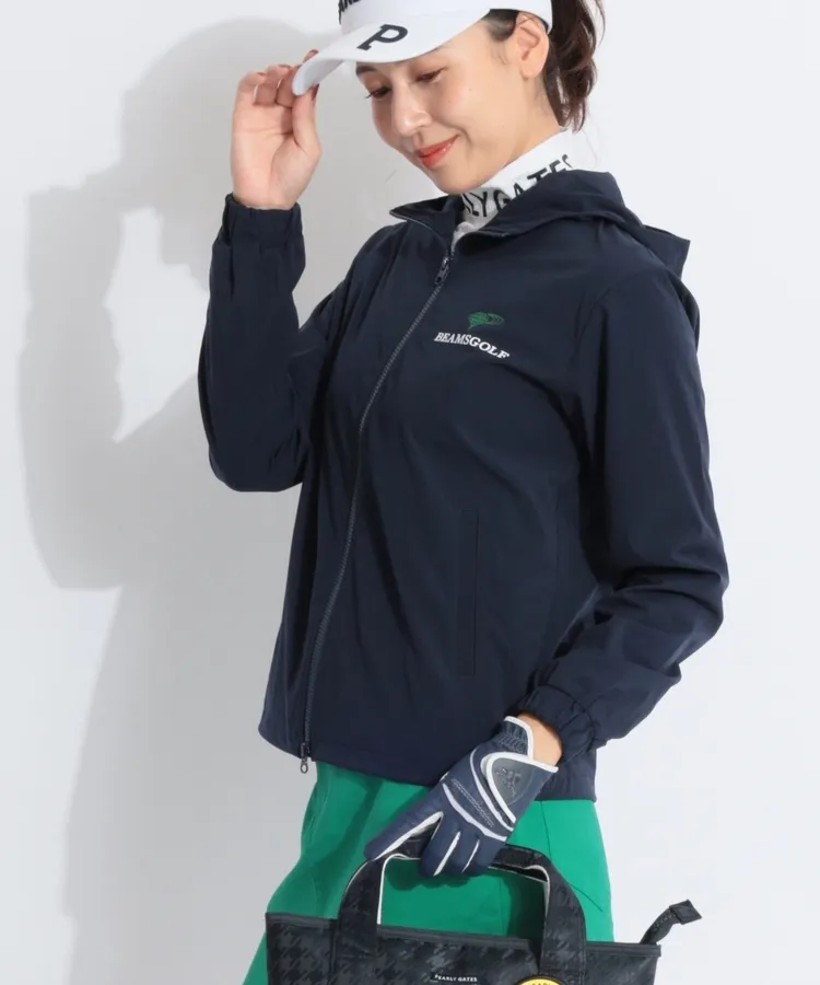 パーリーゲイツ PG ニコちゃんワッペン千鳥格子カートバッグ