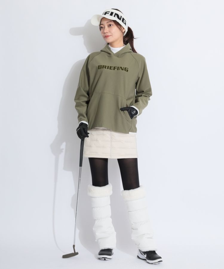 ブリーフィングゴルフ BR バックロゴプリント裏微起毛モックネック長袖