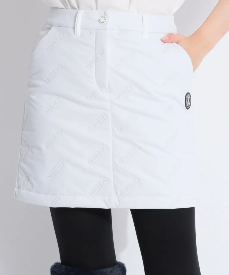 ニューバランスゴルフ NB 【耐風保温】配色ライン裾フリル中綿スカート