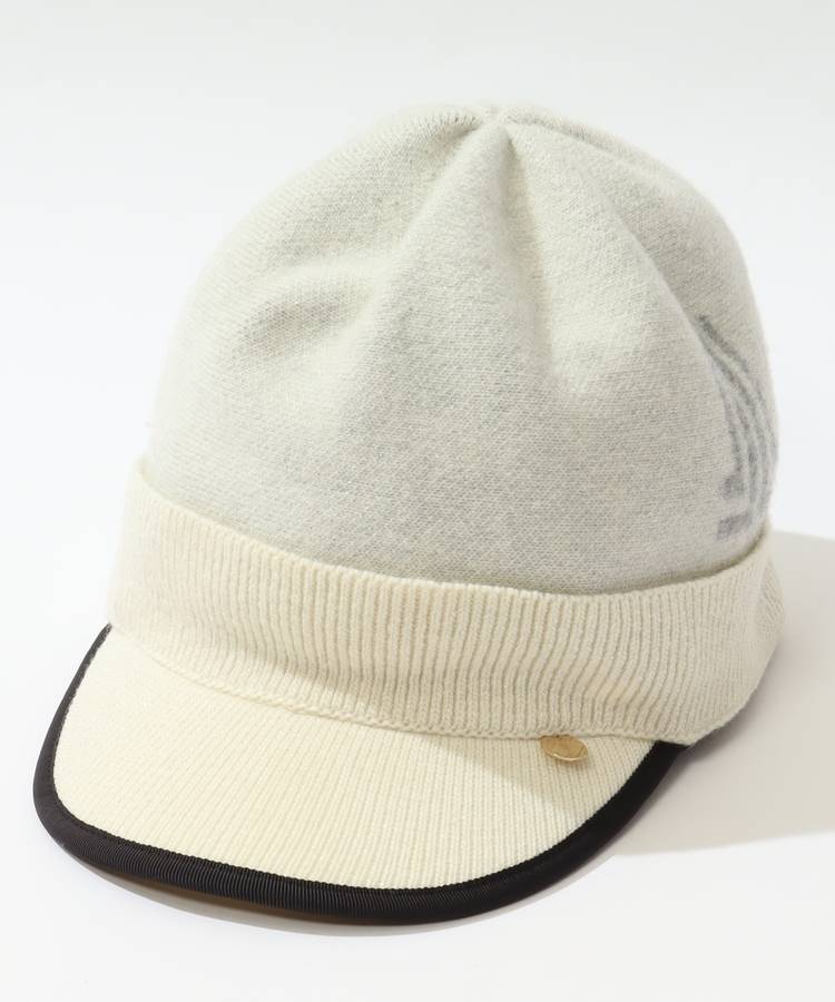LV ソフトラメツバ付きニットキャップ