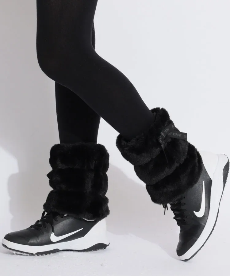 パーリーゲイツ PG カレッジロゴフェイクファーレッグウォーマー