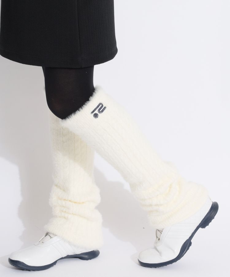 ロサーセン RO ケーブル編みフェザーヤーンレッグウォーマー