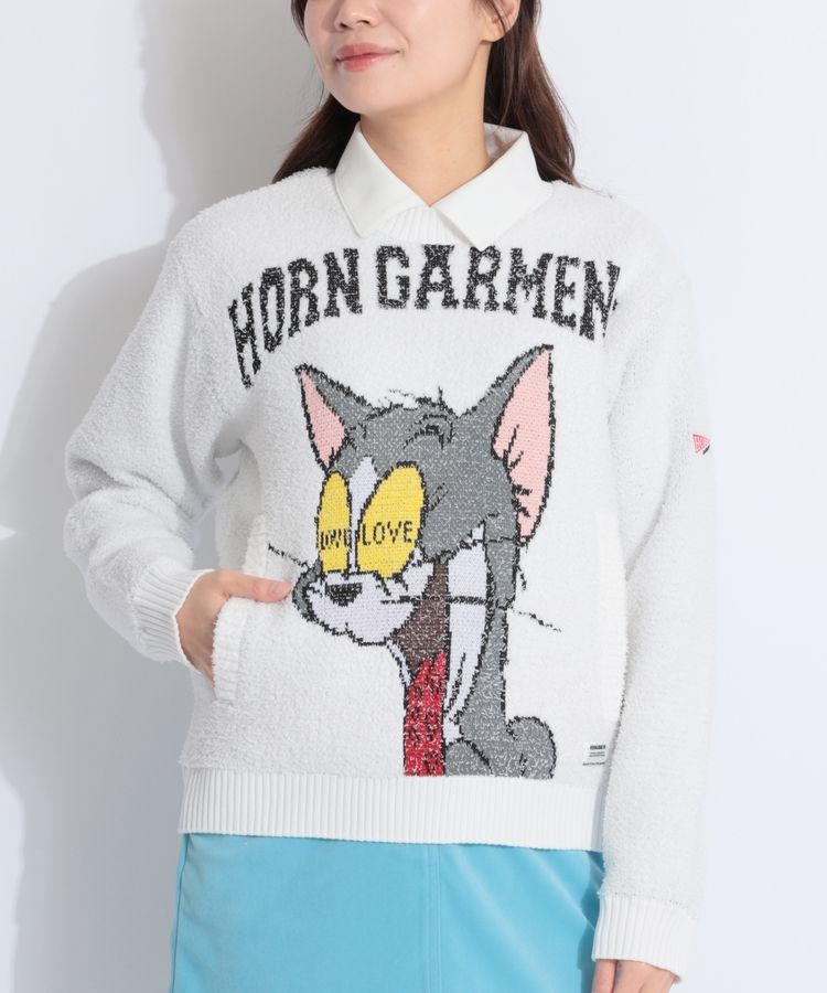 ホーンガーメント　レディース　ゴルフウェア セットアップ　ゴルフウェア上下 PING レディース ピン ゴルフ セットアップ ニットジャカード