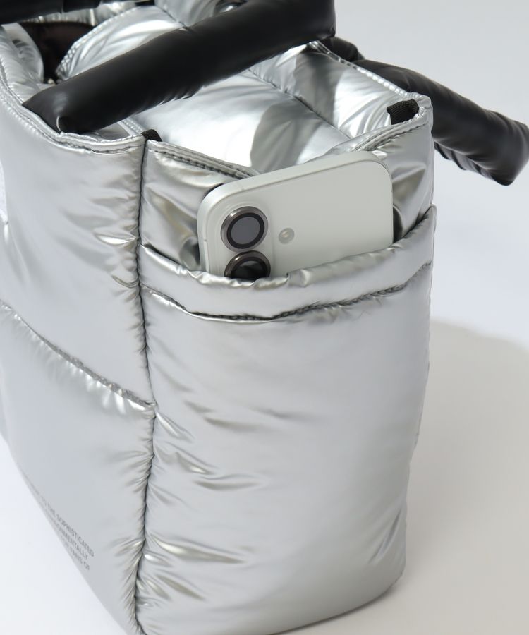 アルチビオ　エナメルカートバッグ ARCHIVIO アルチビオ エナメルカートバッグ ロゴプリント レッド