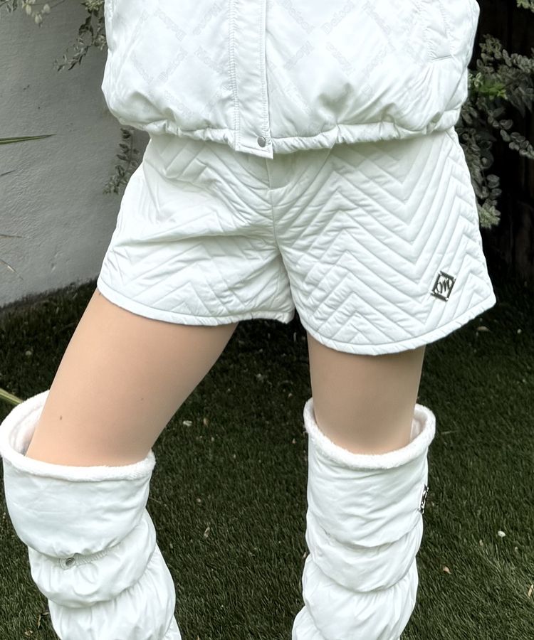 中綿キルティングショートパンツ