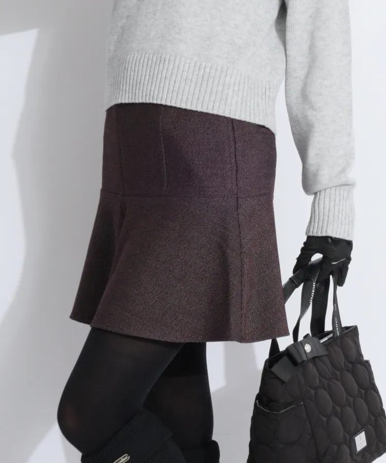 デサントゴルフ DE 保温防風♪裏起毛Backプリーツスカート レディース