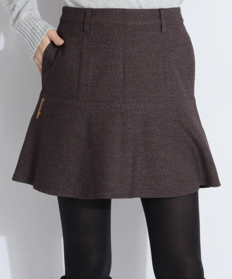 パーリーゲイツ PG 【透湿保温】チェック柄バックプリーツスカート