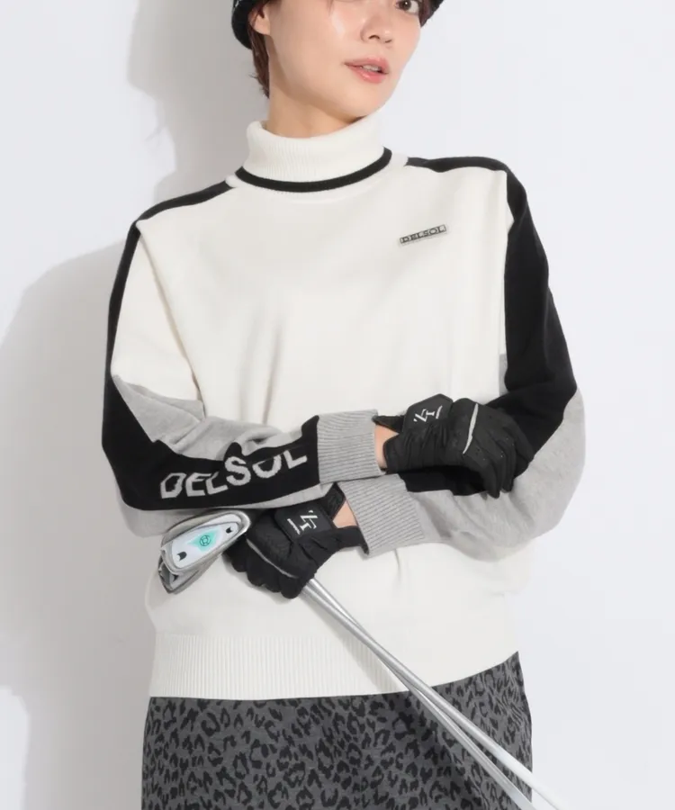 マーク＆ロナ-コード CD [CODE]ライン使い裾ラウンドニット レディース