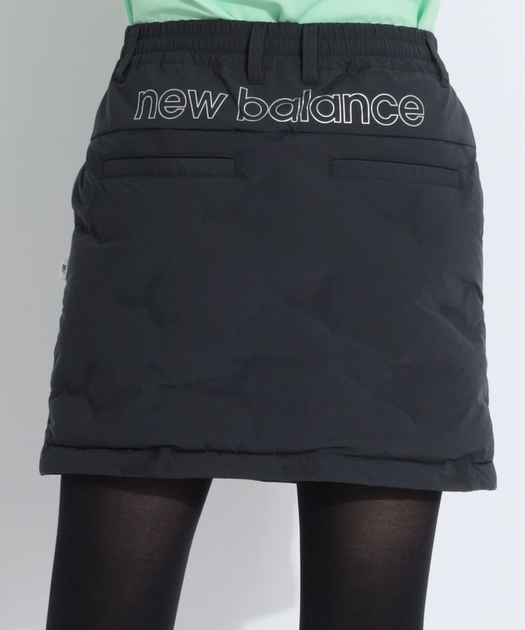 ニューバランスゴルフ スカート 00/SS キルト 中綿 ボア ブラック ニューバランスゴルフ NB 【撥水】バックプリント中綿スカート