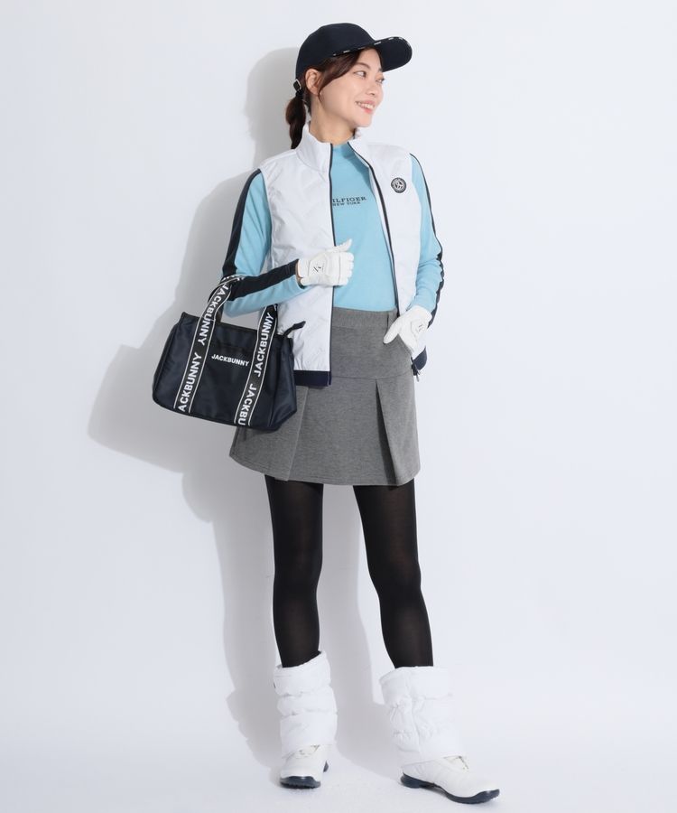 今期☆アンパスイ／レディースベスト 【軽量保温】エンボスロゴスタンドネック中綿 アンパスィ AP 【軽量保温】エンボスロゴスタンドネック中綿ベスト