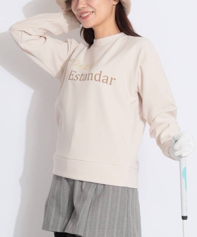 DL バックジップ裏起毛ポンチプルオーバー