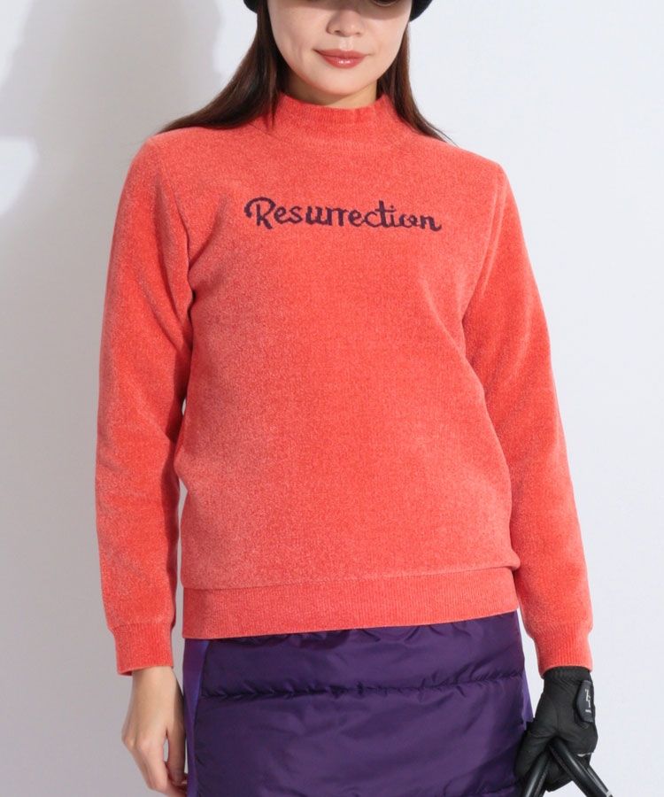 【防風保温】モールヤーンハイネックニット