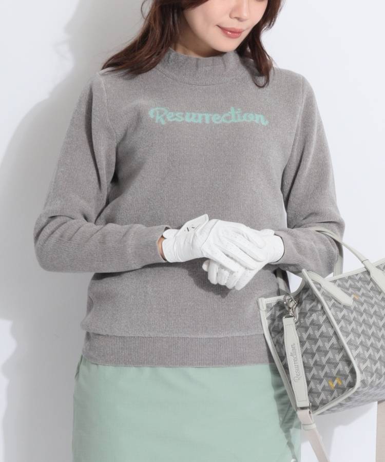 RR エアシャットモールヤーンハイネックニット