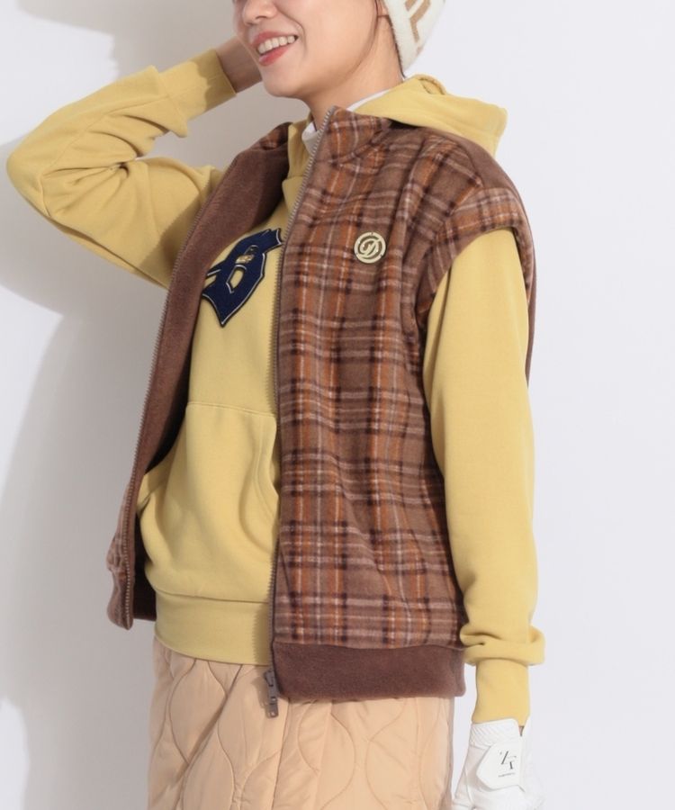 デルソルゴルフ DELSOL GOLF セットアップ対応 チェック柄フリース