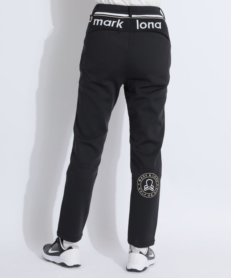 バックロゴ中綿切替ポンチテーパードパンツ