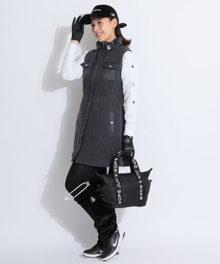 アルチビオ ベストワンピース 38 新品 アルチビオ AR 【蓄熱保温】ギャザースタンドネックボアベスト