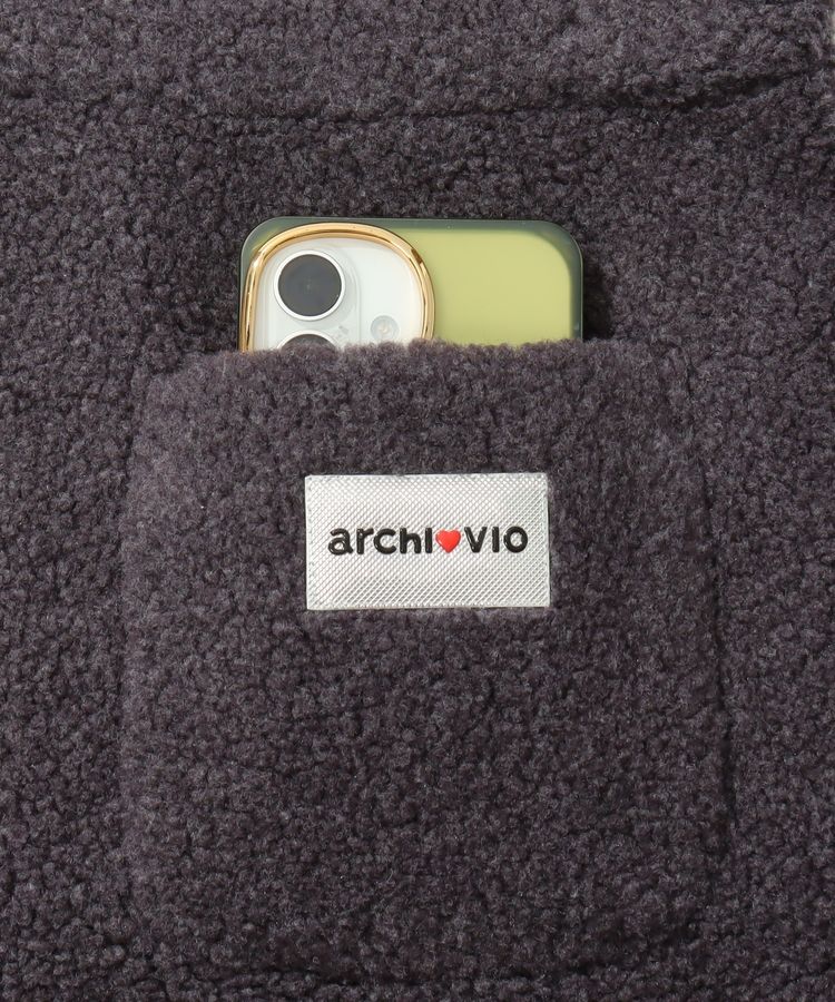 アルチビオ AR 【蓄熱保温】ギャザースタンドネックボアベスト