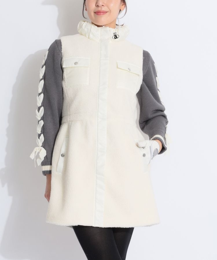 アルチビオ AR 【蓄熱保温】ギャザースタンドネックボアベスト