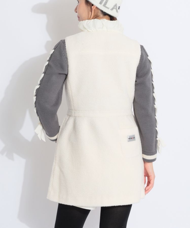 アルチビオ ベストワンピース 38 新品 アルチビオ AR 【蓄熱保温】ギャザースタンドネックボアベスト