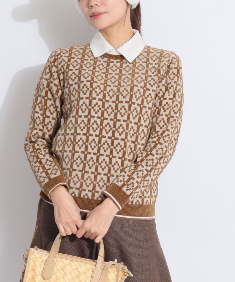 レザレクション RR プラハパターンクルーネックニット レディース