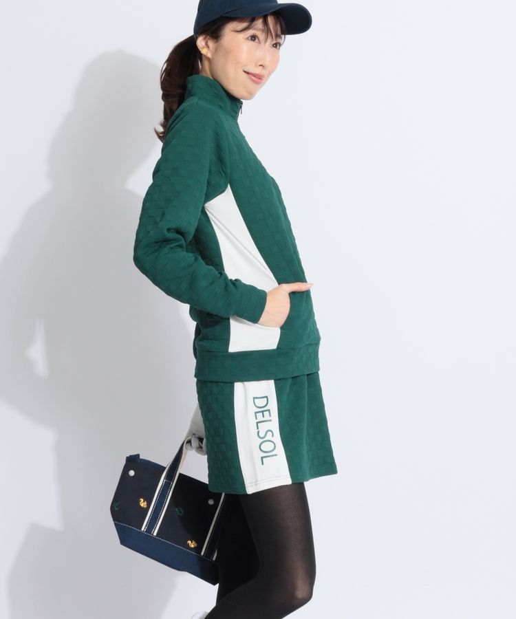 デルソルゴルフ DL ブロックチェック柄セットアップ レディース