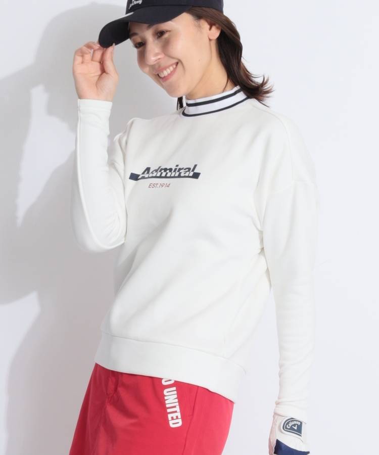 AM 【KARUISHI】裏起毛モックネックポンチプルオーバー