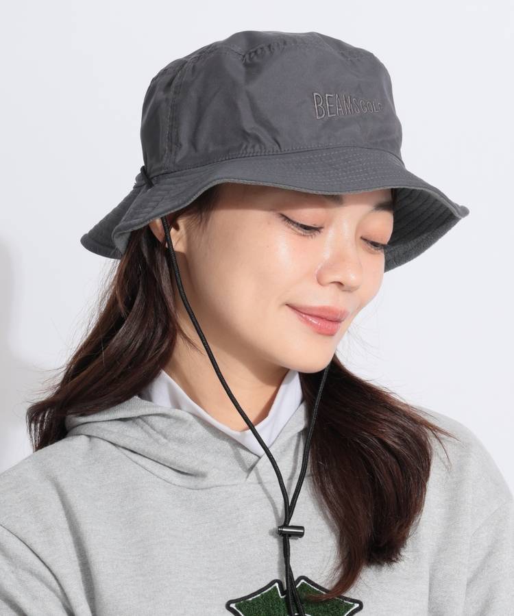 BE 【リバーシブル】フロント刺繍バケットハット