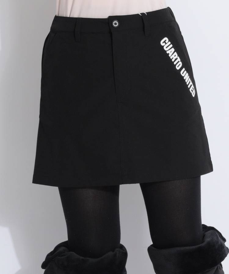 CU ポーチ付きポケットプリントスカート