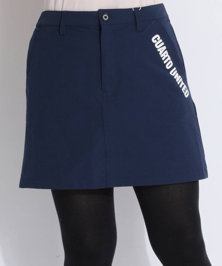 CU ポーチ付きポケットプリントスカート