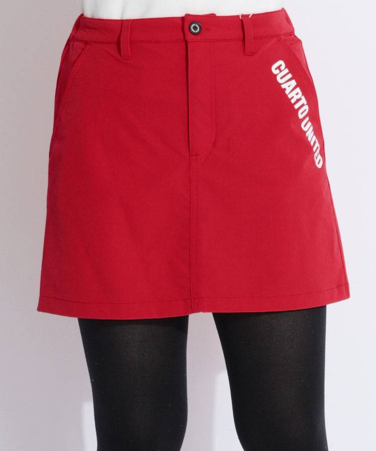 CU ポーチ付きポケットプリントスカート