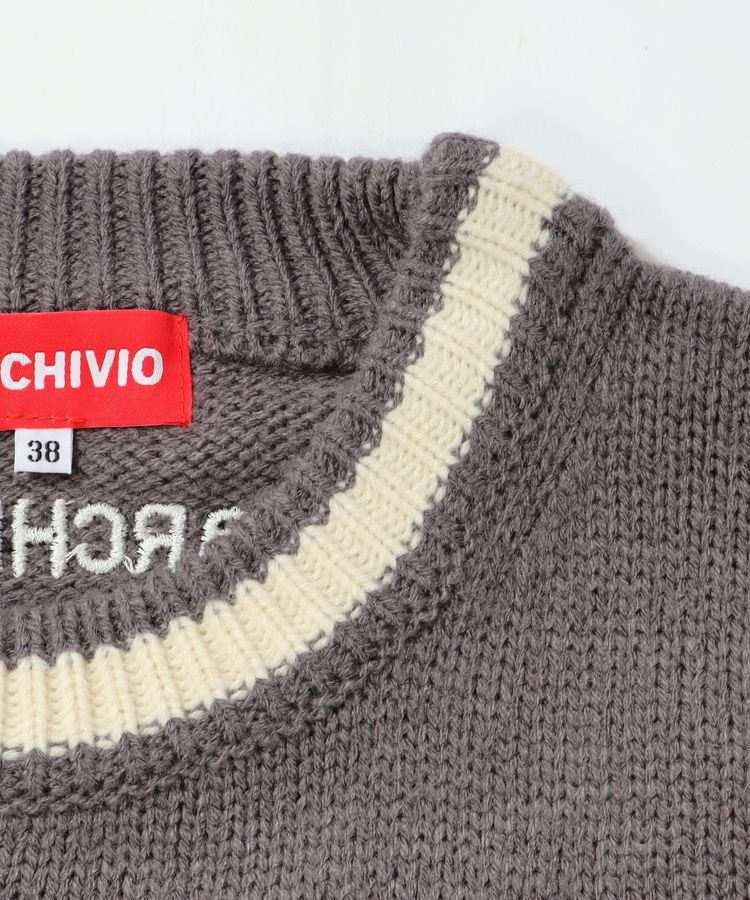 アルチビオ ゴルフウェア 長袖ジャケット ニット 雪の結晶 ケーブル