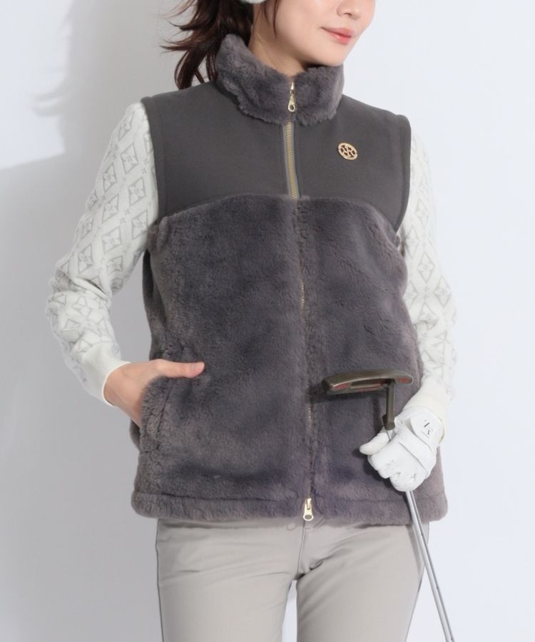 レザレクション　ファー　ベスト　ゴルフ　L レザレクション ファー ベスト ゴルフ L 【公式通販】