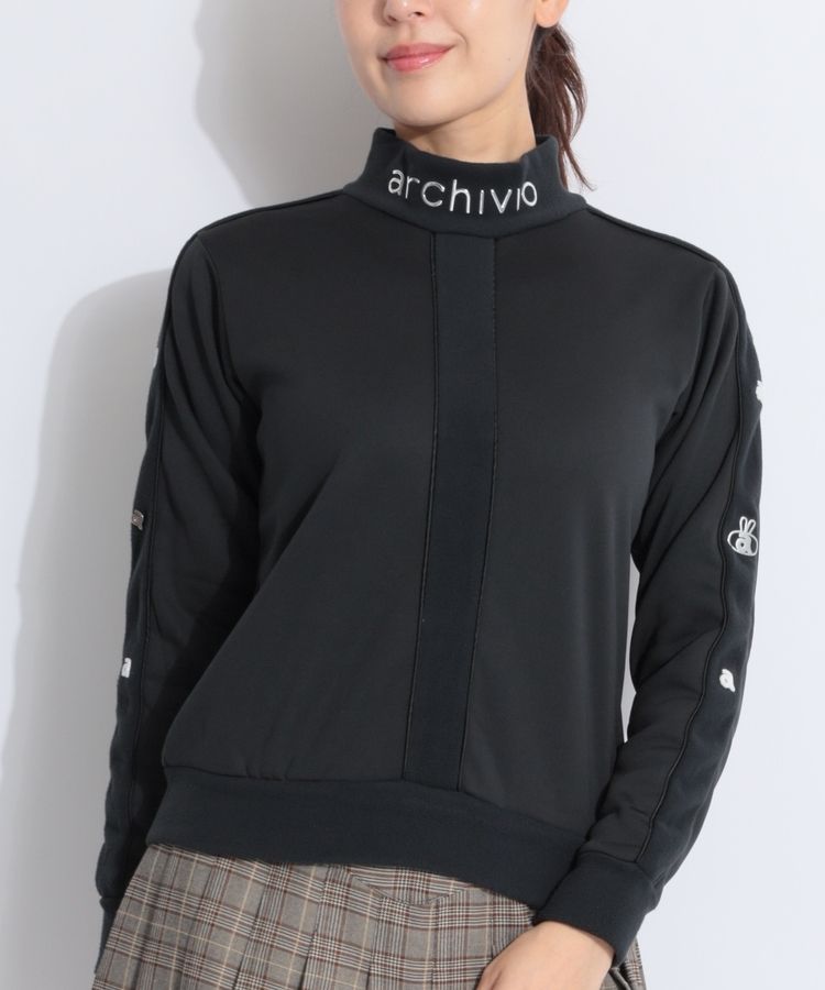 アルチビオ AR スリーブチャームモックネックプルオーバー