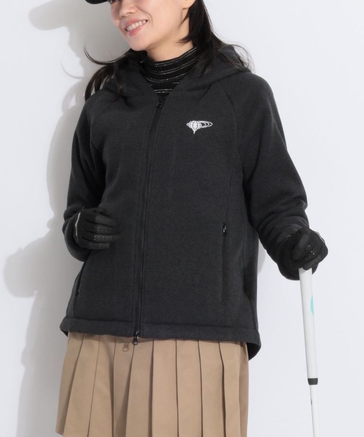 ビームスゴルフ BE 【POLARTEC】裏メッシュジップニットパーカー