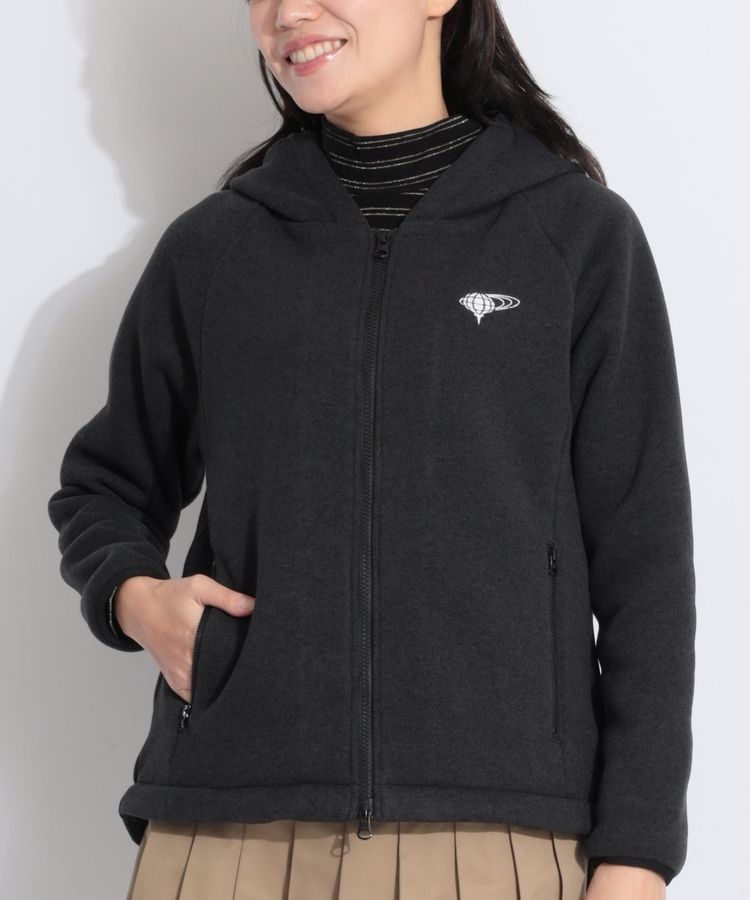 ビームスゴルフ BE 【POLARTEC】裏メッシュジップニットパーカー