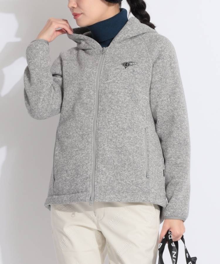 BE 【POLARTEC】裏メッシュジップニットパーカー