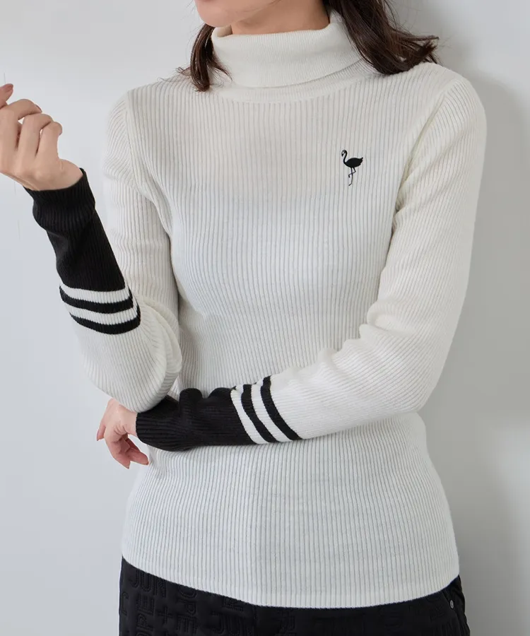 パーリーゲイツ PG ブラックウォッチ柄モック半袖カットソー