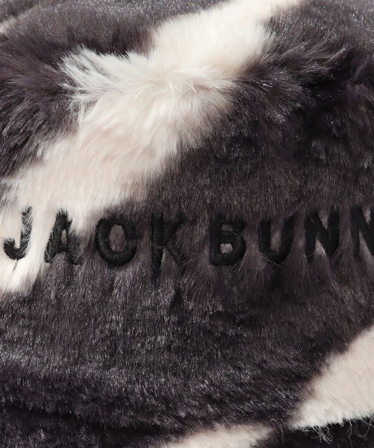 ジャックバニー☆ロゴ刺繍☆フェイクファー☆サンバイザー【レディース