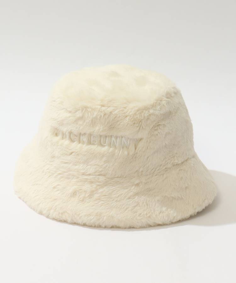 JB フロントロゴ刺繍ファーバケットハット