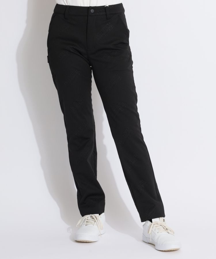 【防風】裏フリースエンボスロゴロングパンツ