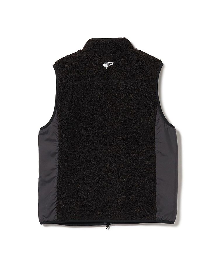 新品／ビームスゴルフ　ボアベスト ビームスゴルフ BE 胸ポケット付きボアベスト レディースゴルフウェア