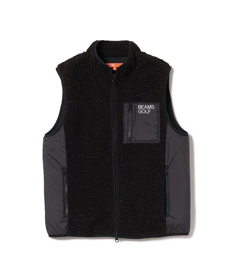 ビームスゴルフ BE スタンドネックボアベスト レディースゴルフウェア